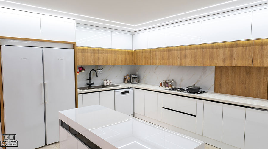 انواه متریال در طراحی کابینت مدرن